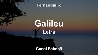 Galileu - Fernandinho (Letra)