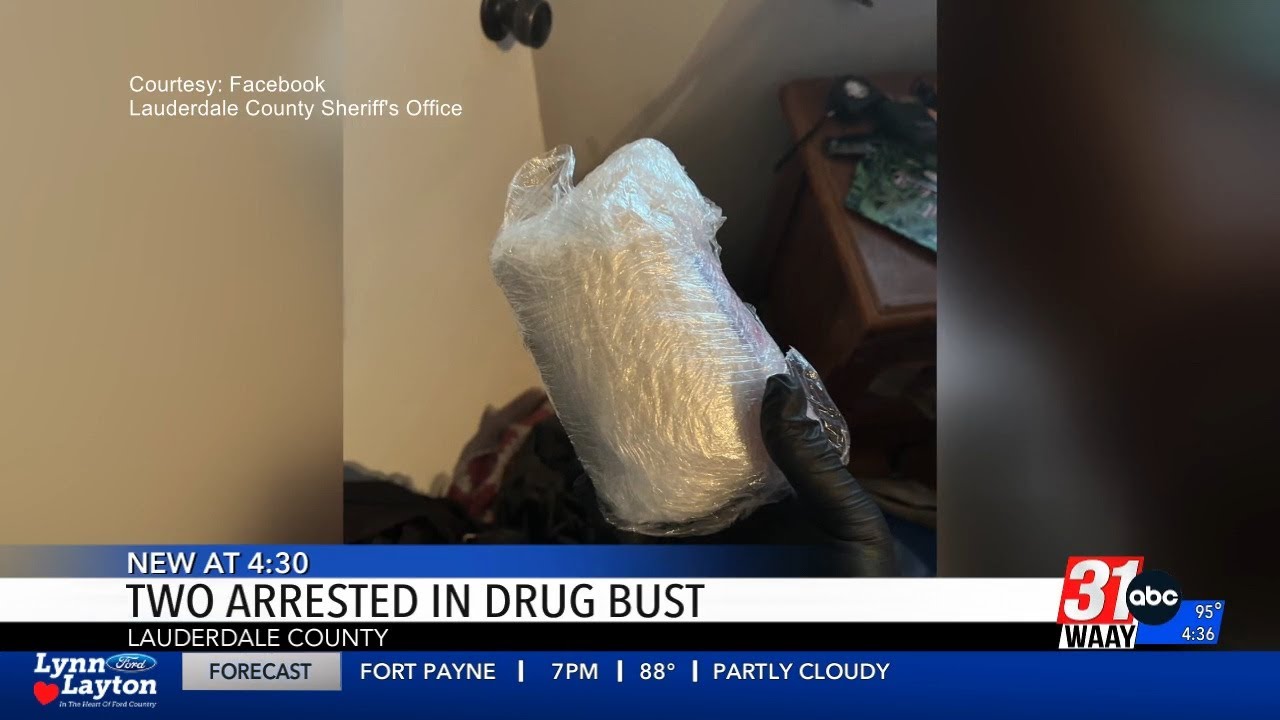 Two arrested in Lauderdale County drug bust - YouTube