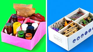 26 CARDBOARD BOXES IDEAS you need to have at home