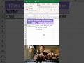 How to Insert Numbers in Excel | Easy Excel Tutorial#shortfeed