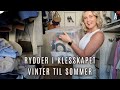 Opprydning i garderoben - bytter fra høst og vinter til vår og sommer I KAJA-MARIE