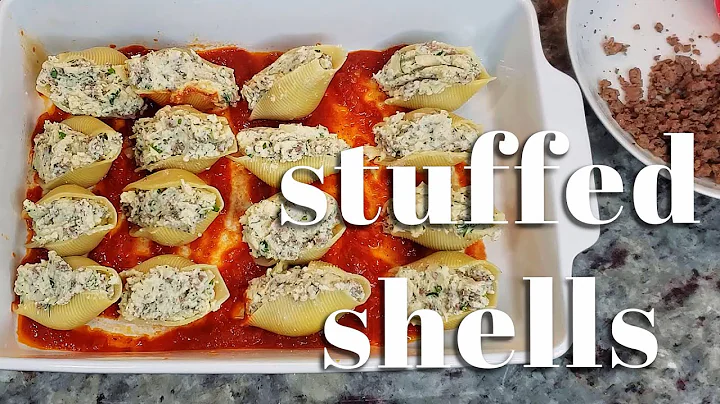 How To Make STUFFED SHELLS | Beef And Cheese Stuff...