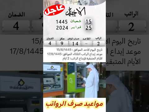 السعودية اليوم موعد صرف الرواتب