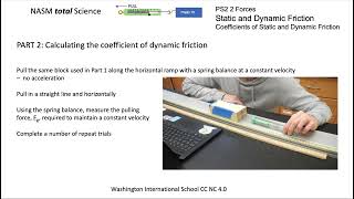 PS2 2 Coefficient of static and dynamic friction lab WIS