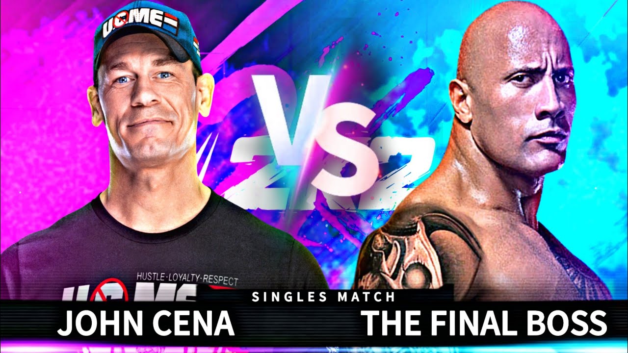 WWE 2K24 - John Cena Vs The Rock - Singles Match - YouTube