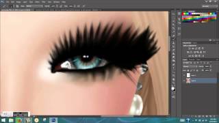 IMVU Eye repaint with ps cs6 and wacom intuos pen tab