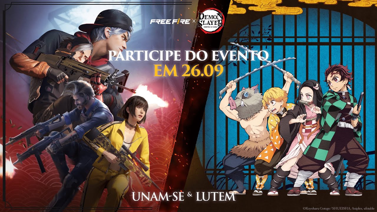 Free Fire e Demon Slayer: Kimetsu no Yaiba se unem para uma parceria épica!