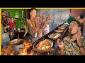 Kuliner gila indonesia di yogyakarta 🇮🇩 sate kambing raksasa   500kg pisang goreng