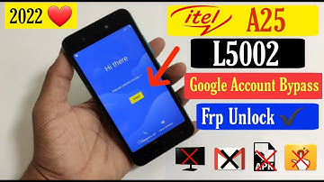 Itel A25 FRP Bypass Without PC 2022 l Itel L5002 FRP Bypass Android 9 l l5002p FRP Bypass