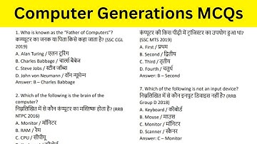 MCQ on Computer History and Generations