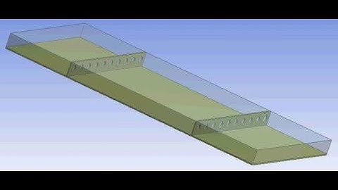 CFD simulation of an air heater having plates with the holes (Part-1)