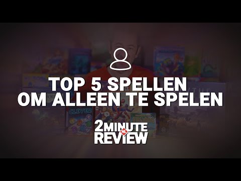 Top 5 bordspellen om alleen te spelen: 1-speler spellen | editie 2020 | 2 Minute Review NL (4K)