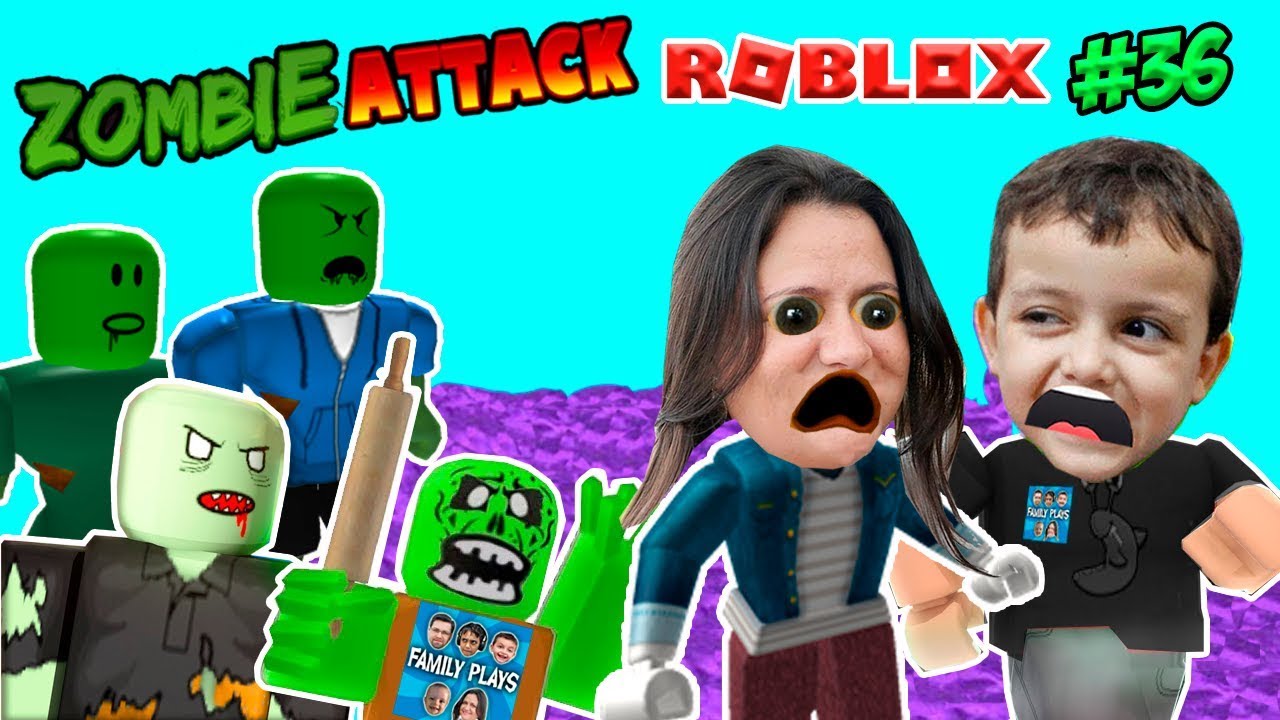 Roblox Acabem Com Esses Zumbis Zombie Attack Family Plays - roblox acabem com esses zumbis zombie attack family plays brawl stars house