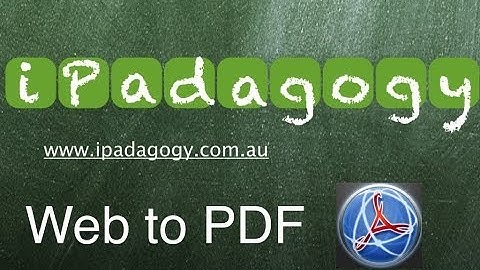 iPadagogy - App Review - Web to PDF Tutorial