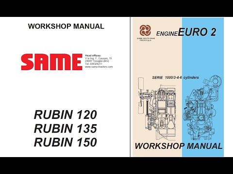 Same Rubin 120 135 150  - Workshop Manual