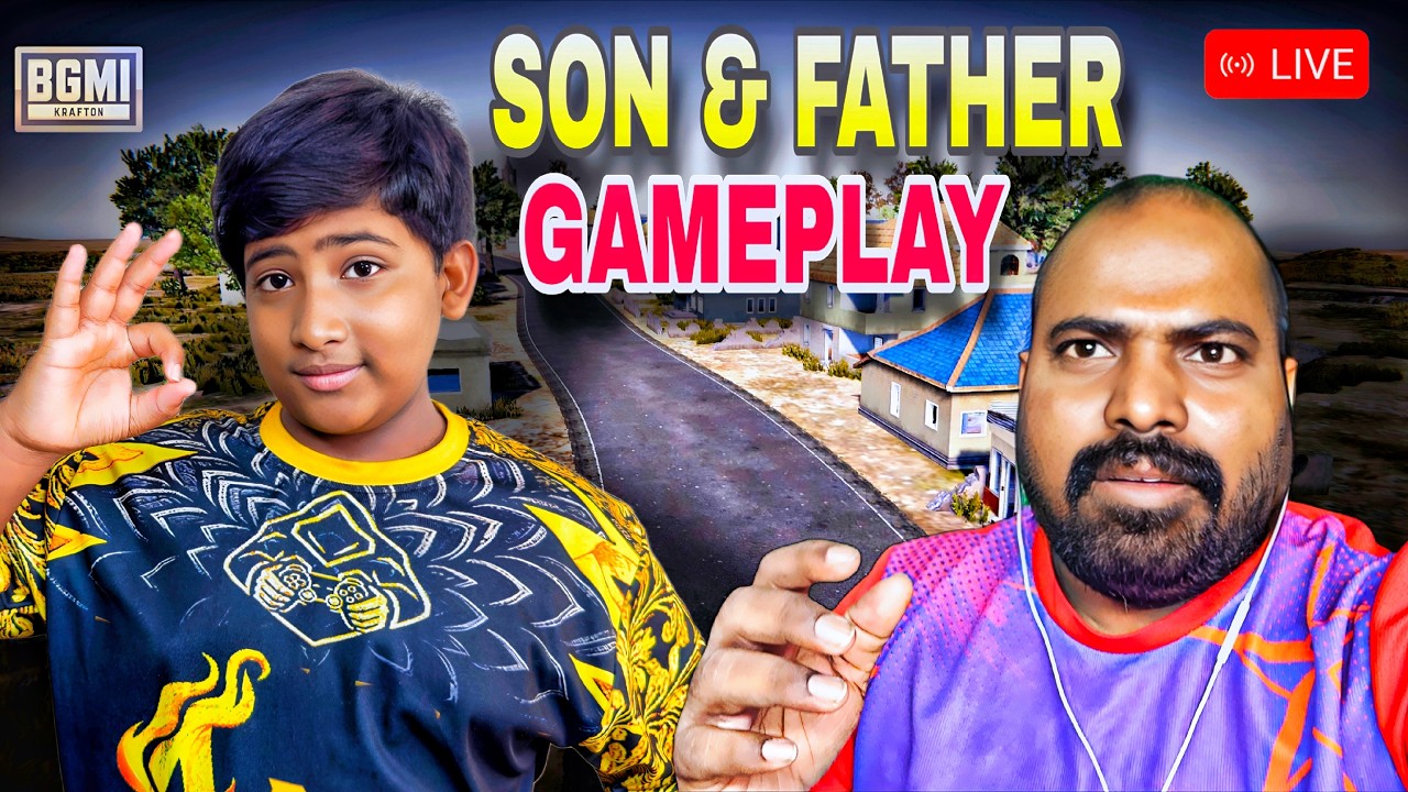 🔴BGMI LIVE TELUGU🔥 SON & FATHER DUO vs SQAED #shortslive #pubglive #bgmilive #shortsfeed #anuislive