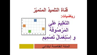 رياضيات: التعليم على مرصوفة و استعمال تصميم / للسنة الخامسة و الرابعة ابتدائي