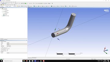 Design modeler basic tutorial 5 _ Sweep with path in curvature