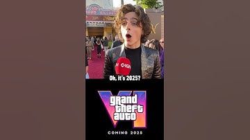 Watch Timothée Chalamet’s reaction to finding out GTA 6 comes out in 2025. #wonka #gta6 #gta #xbox