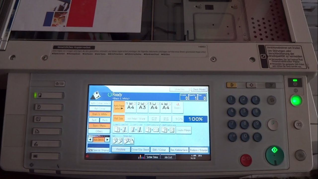 How to Scan using RICOH Copier - YouTube