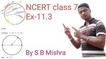 NCERT Math Class-7 Excercise 11.3 Area & Circumference of Circle