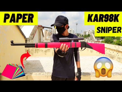 Paper Gun | How To Make a Paper Gun | How To Make Paper Kar98k Sniper Gun | Origami Easy Gun