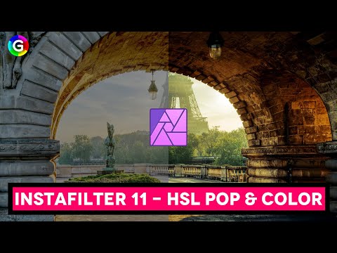 Affinity Photo HSL Pop & Colour filter for amazing results | Instafilter part 11