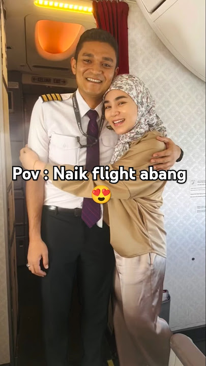 Untungnya Uyaina dapat naik flight abang 😍 #uyainaarshad