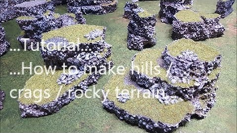 Warhammer 40k tutorial; how to make hills and crags