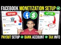 Facebook bank account setup | Set Up Payout Account Facebook | monetization on facebook page