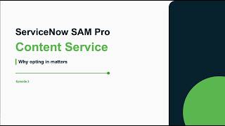 How ServiceNow Content Service Improves Software Normalization