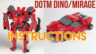 LEGO Transformers DOTM Dino/Mirage Instructions