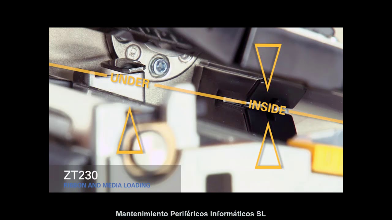 Cargar Papel y Cinta Zebra ZT220 ZT230 - YouTube