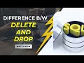 difference between delete and drop in sql and mysq database?|| pprh technologies || sql with mysql