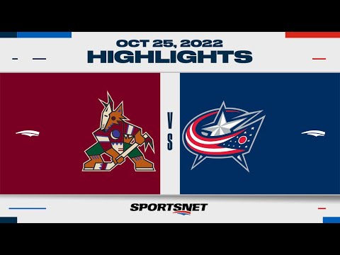 NHL Highlights | Coyotes vs. Blue Jackets - October 25, 2022