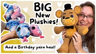 BIG Plushie Makes!😍Custom Crochet Orders & Birthday Yarn Haul!🎈Weekly Vlog