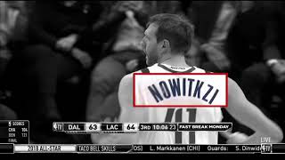 Dirk Nowitzki starts second half with jersey that has his last name spelled wrong | ESPN