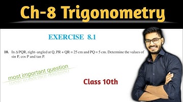 Class - 10 Ex - 8.1 Q10 Maths (Trigonometry) NCERT CBSE | By Rajeev Kumar