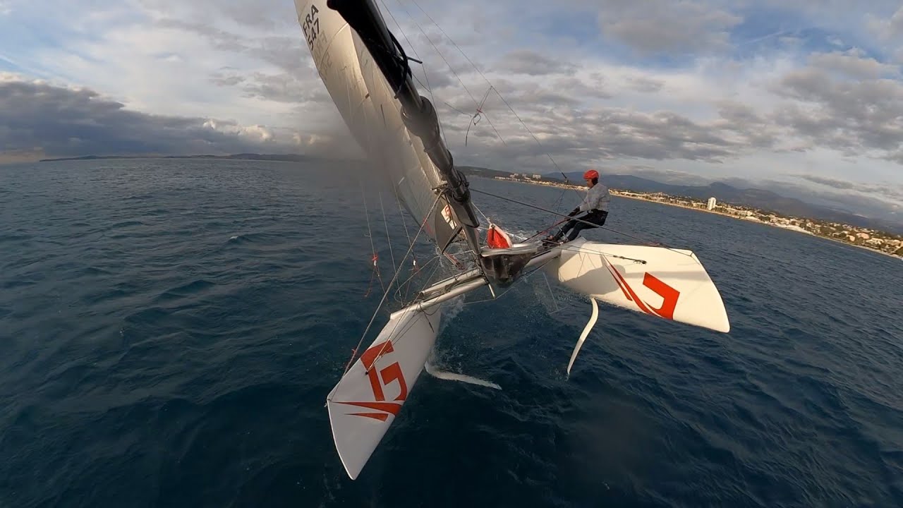 foiling viper catamaran