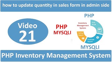 how to update quantity in sales form in admin side in php ims