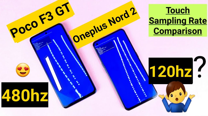 Poco F3 GT vs Oneplus Nord 2 Touch Sampling rate comparison 480hz vs 120hz 🔥🔥🔥