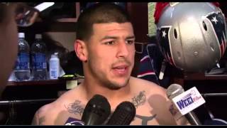 Aaron Hernandez Interview - Tom Brady Got Aggressive