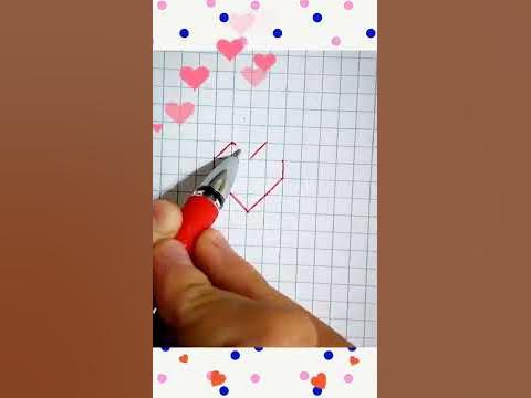 3D жүрек сурет салу. Өөөте оңай - YouTube