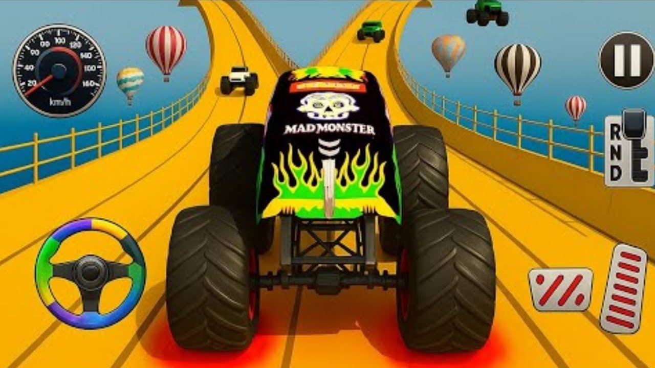 Monster Truck Mega Ramp Impossible Driver - Monster Truck Mega Ramp Racing - Android Gameplay 