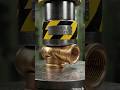 Brass plumbing elbow😲 crushes in Hydraulic press#shorts #trending #satisfying #asmr#ai shorts feeds