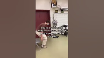 Thumbnail of playing my viral song for the class i dropped out of #shorts