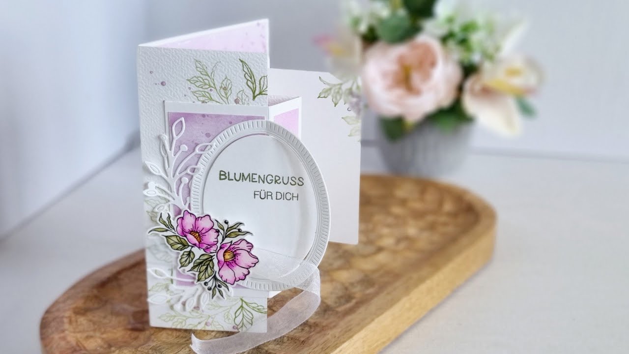 Tri Fold Card, schnell und einfach Karte mit Wow Effekt basteln, mit 30x15 Block von #action