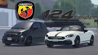 FIAT 500 ABARTH VS FIAT 124 ABARTH HEAD TO HEAD! | Greenville | Roblox Fiat 500 Greenville Sc