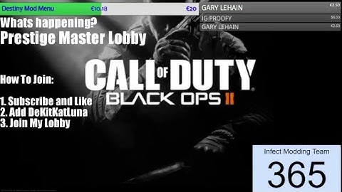 [PS3] BO2 | Modded Lobbies | Selling Modded Accounts and Co-Host