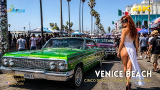Venice Beach CINCO DE MAYO 🇲🇽 Lowriders, Classic Cars & Crazy Crowds!